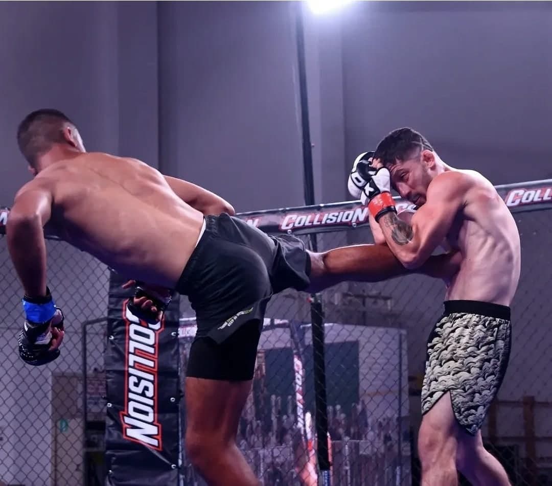 MMA · בעיטה בכלוב